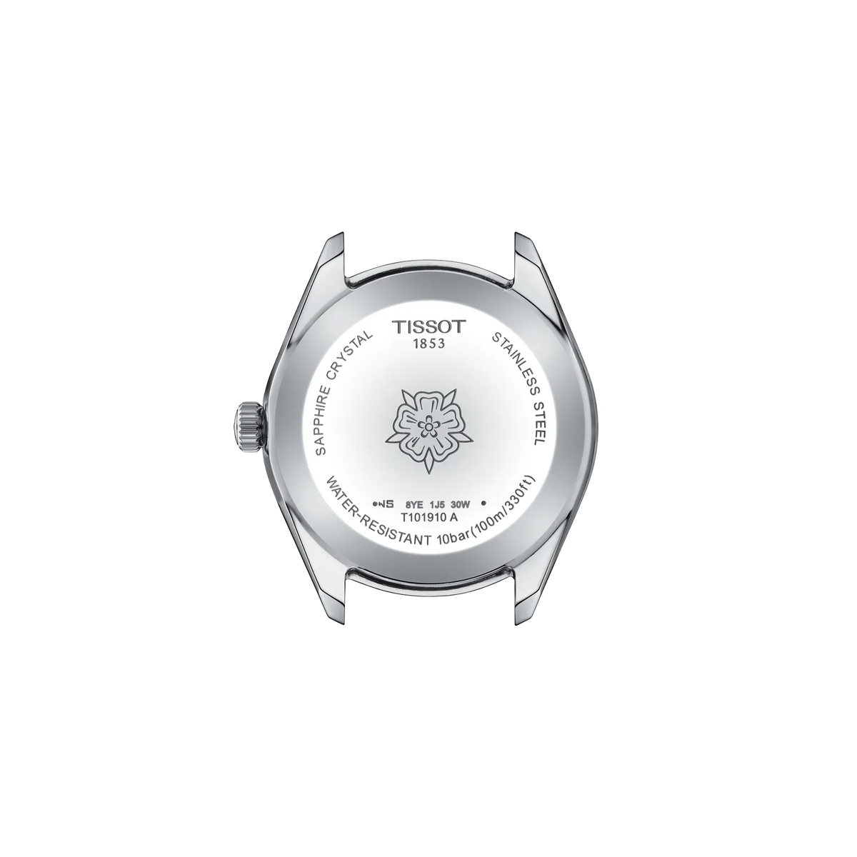 Tissot PR 100 Sport Chic 36mm T101.910.11.351.00 Women's Quartz Watch - caseback / rear (image 3)