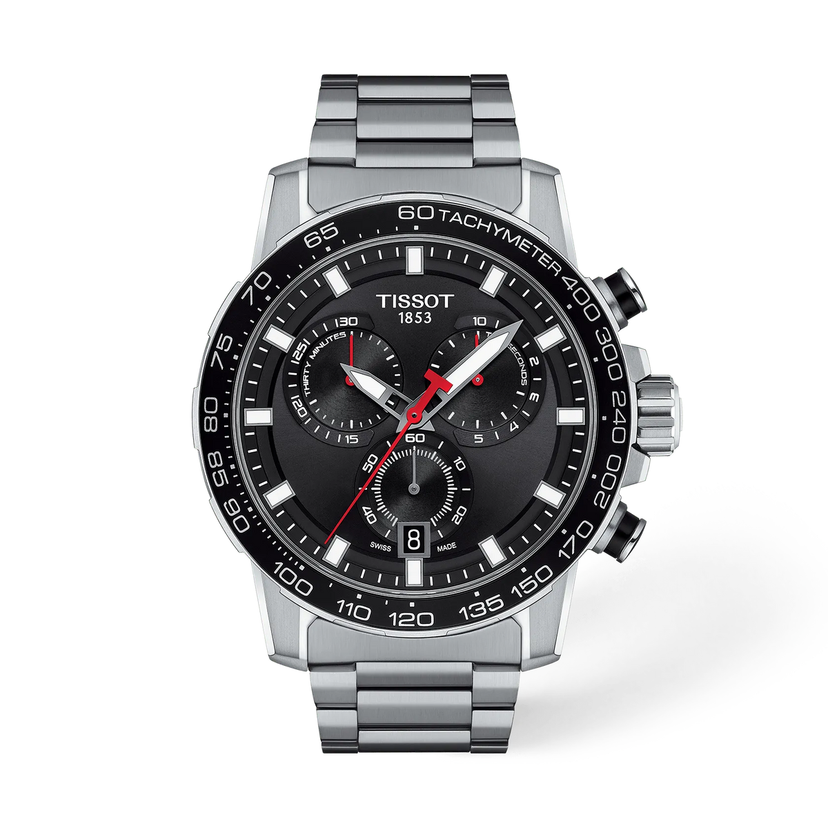 Tissot Supersport Chrono 45.5mm T125.617.11.051.00 Men's Quartz Chronograph Watch - front (image 1)