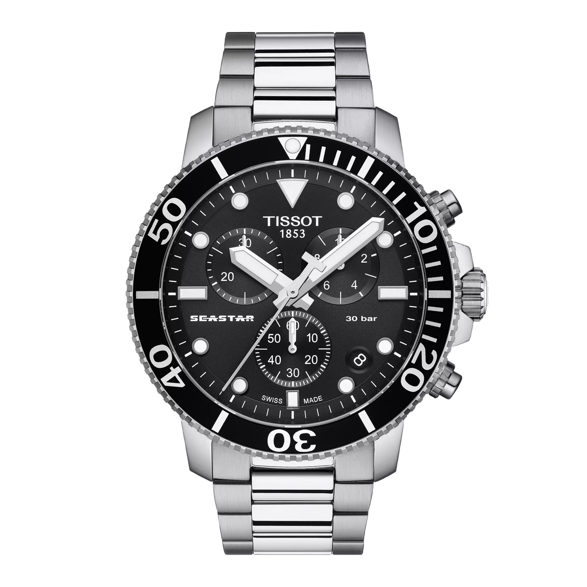 Tissot Seastar 1000 45.5mm T120.417.11.051.00 Men's Quartz Chronograph Watch - alternate product view (image 2)