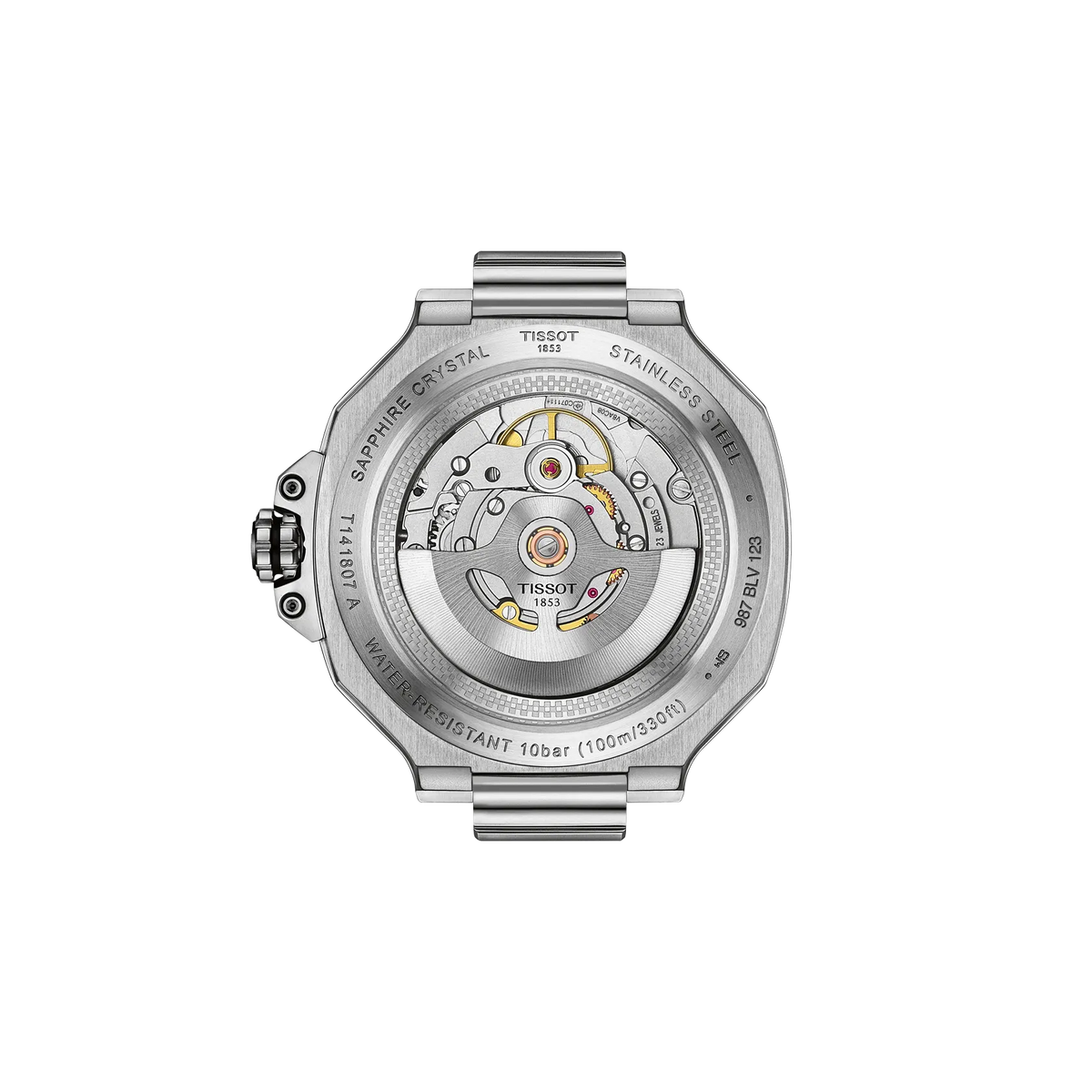 Tissot T-Race 41mm T141.807.17.051.00 Men's Automatic Watch - caseback / rear (image 3)