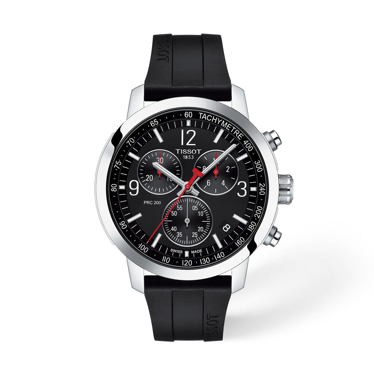 Tissot PRC 200 43mm T114.417.17.057.00 Men's Quartz Chronograph Watch - front (image 1)