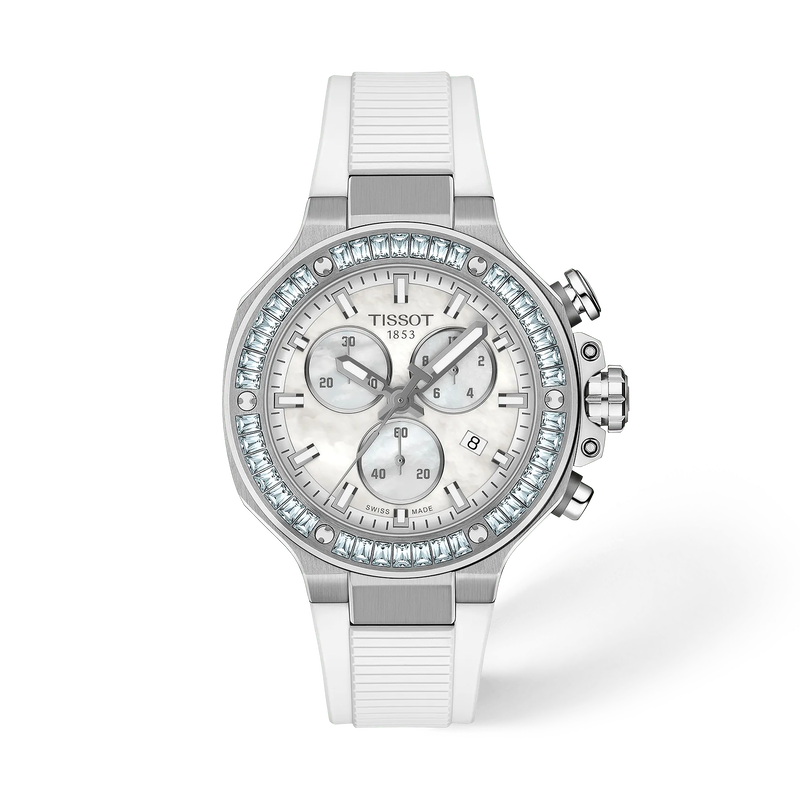 Tissot T-Race 38mm T141.817.97.111.00 Unisex Quartz Chronograph Watch - front view