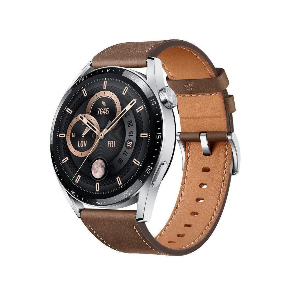 Huawei Watch GT 3 46mm Classic Brown Leather Strap — product image 2