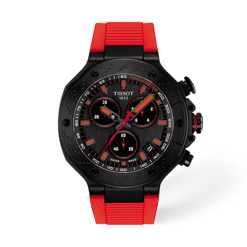 Tissot T-Race 45mm T141.417.37.061.01 Men's Quartz Chronograph Watch - front view