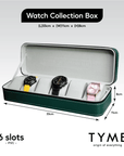 [🎁 FREE GIFT] TYME Premium Watch 6 Slots Collection Box Green (worth RM98)