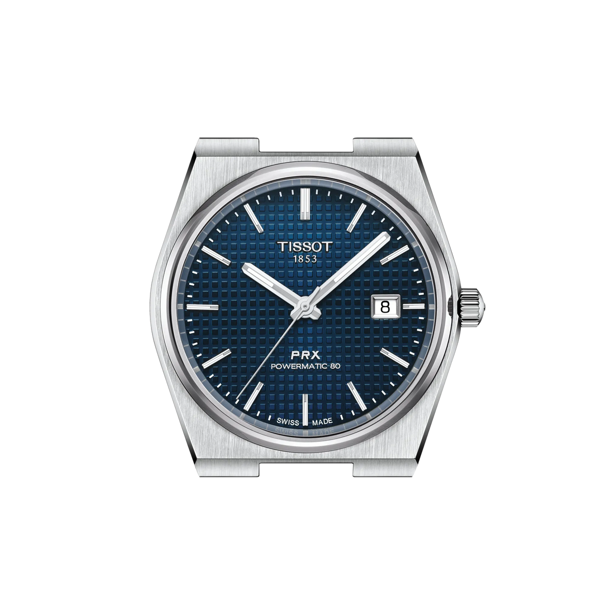 Tissot PRX 40mm T137.407.11.041.00 Men's Automatic Watch - watch head detail (image 3)