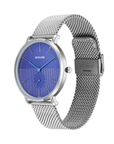 Titan Sonata 77150SM04 Ascent Men's Blue Dial Stainless Steel Quartz Watch