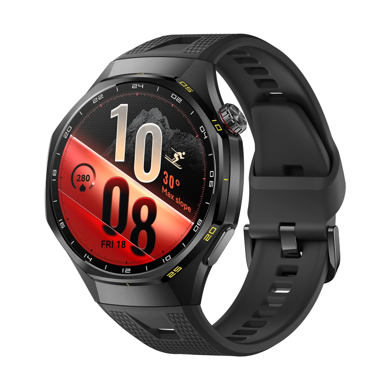 HUAWEI WATCH GT 7 Pro 46mm 8060120036003 Men's Black Smart Watch - angled front view (image 1)