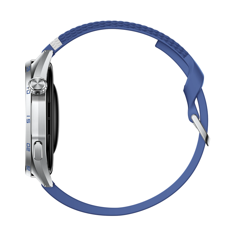 HUAWEI WATCH GT 7 46mm 8060120036101 Men's Blue Smart Watch - crown side view (image 4)
