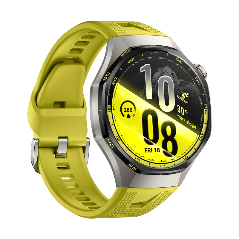 HUAWEI WATCH GT 7 46mm 8060120036102 Men's Yellow Smart Watch - alternate angled view (image 3)