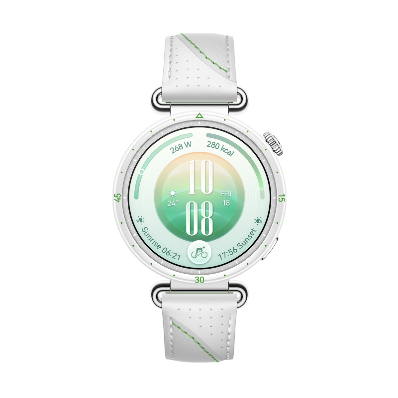 HUAWEI WATCH GT 7 41mm 8060120036107 Women's White / Green Smart Watch - front view (image 2)