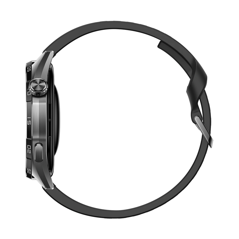 HUAWEI WATCH GT 7 46mm 8060120036103 Men's Black Smart Watch - crown side view (image 4)
