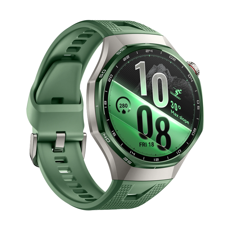 HUAWEI WATCH GT 7 Pro 46mm 8060120036001 Men's Green Smart Watch - alternate angled view (image 3)
