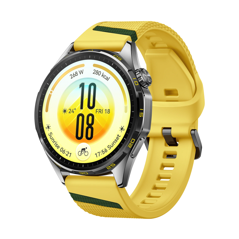 HUAWEI WATCH GT 7 46mm 8060120036102 Men's Yellow Smart Watch - angled front view (image 1)