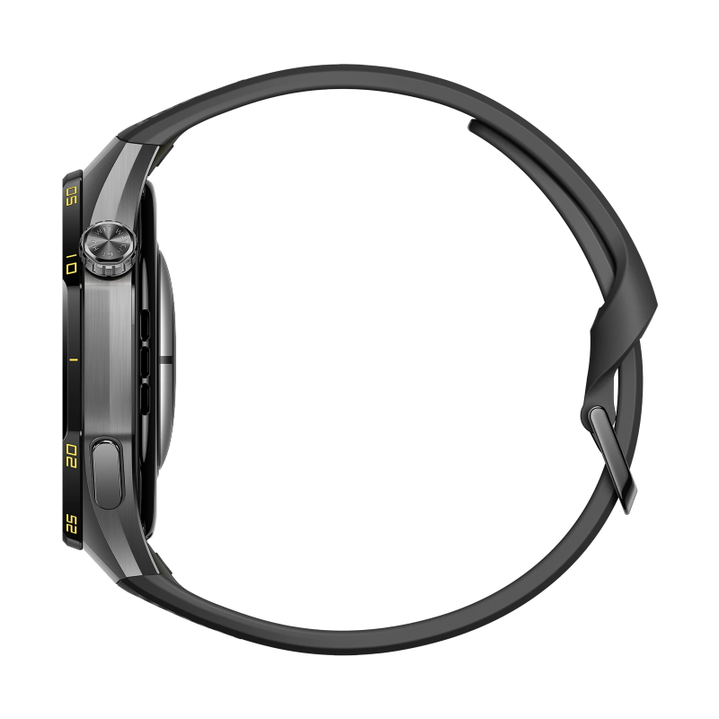 HUAWEI WATCH GT 7 Pro 46mm 8060120036003 Men's Black Smart Watch - crown side view (image 4)