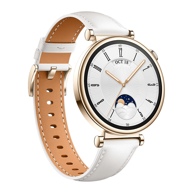 HUAWEI WATCH GT 4 41mm White Leather Strap