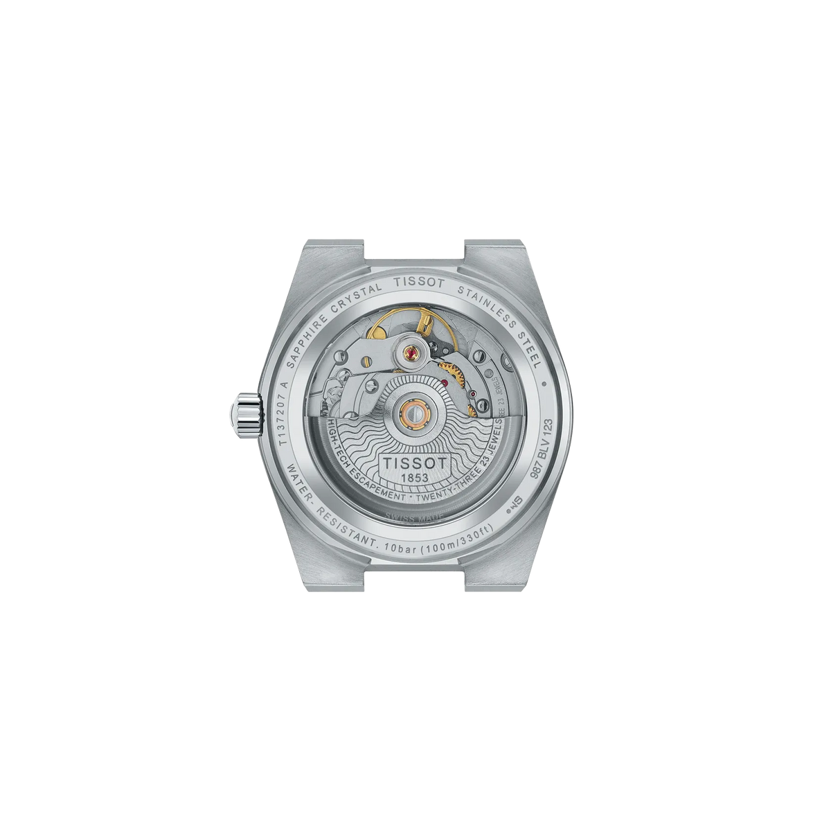 Tissot PRX 35mm T137.207.11.351.00 Unisex Automatic Watch - caseback / rear (image 3)