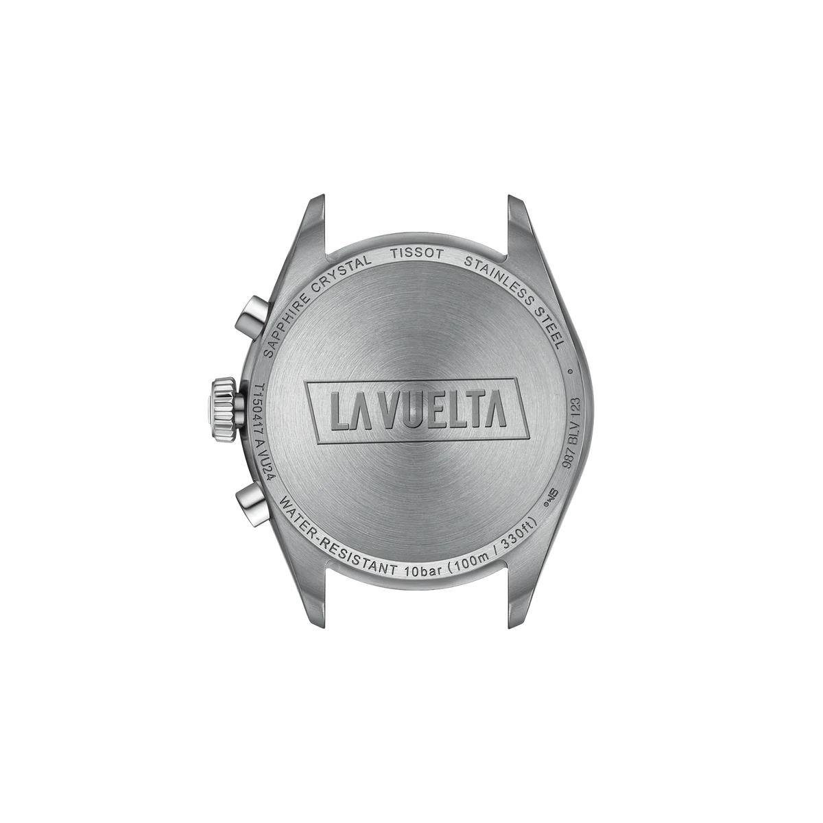 Tissot PR 100 Vuelta 40mm T150.417.11.051.01 Men's Quartz Chronograph Watch - caseback / rear (image 3)