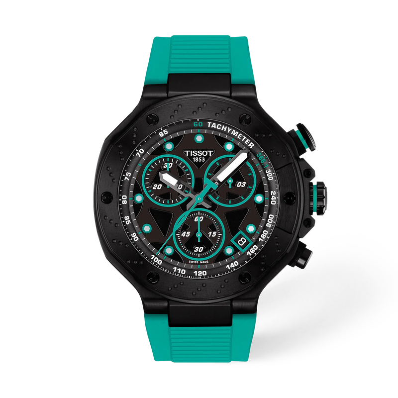 Tissot T-Race 45mm T141.417.37.051.01 Men's Quartz Chronograph Watch - front view