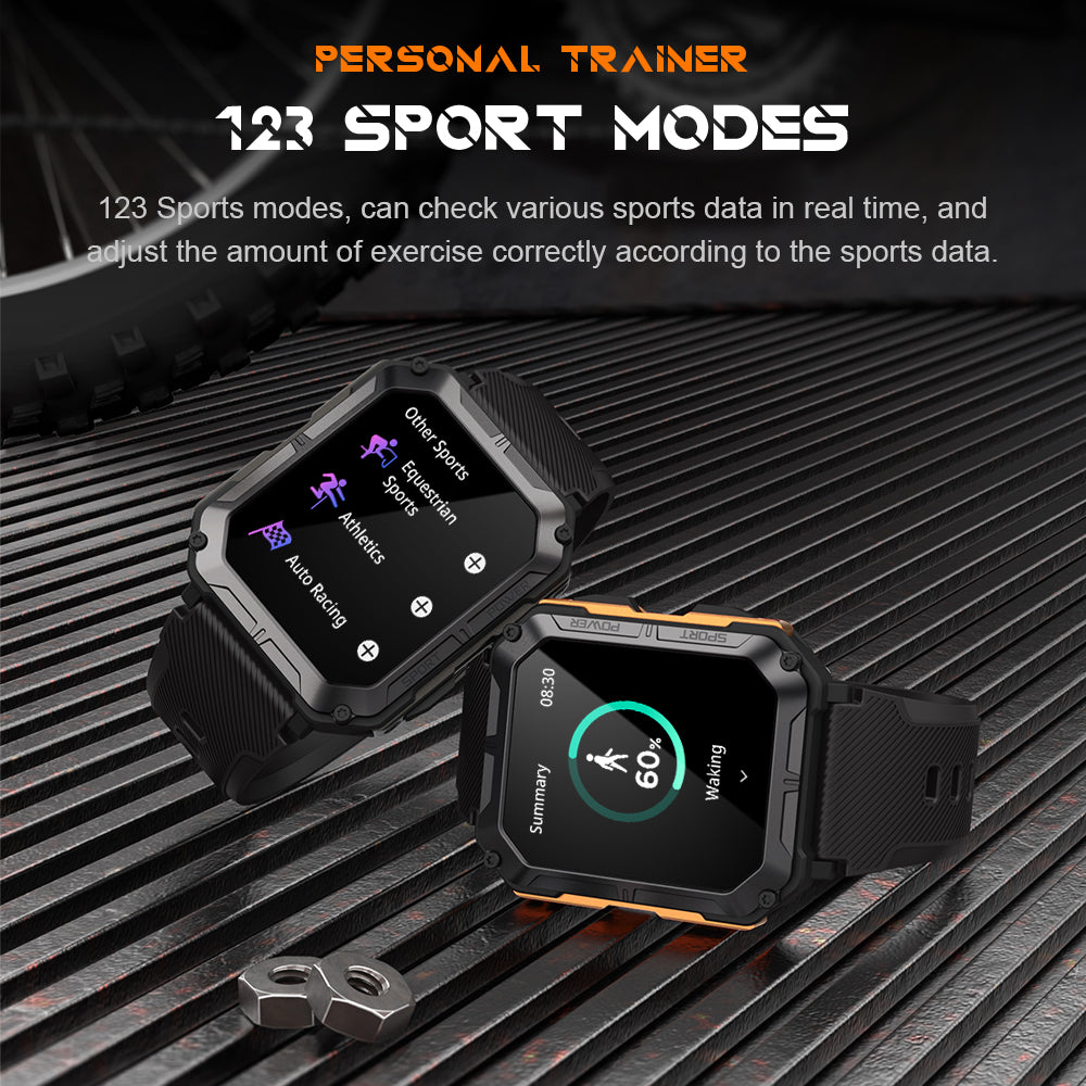 TYME TSWC20PROOG-04 Orange Smart Watch