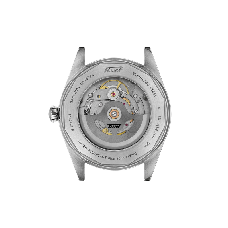 Tissot Visodate 39mm T157.407.11.051.00 Unisex Automatic Watch - caseback