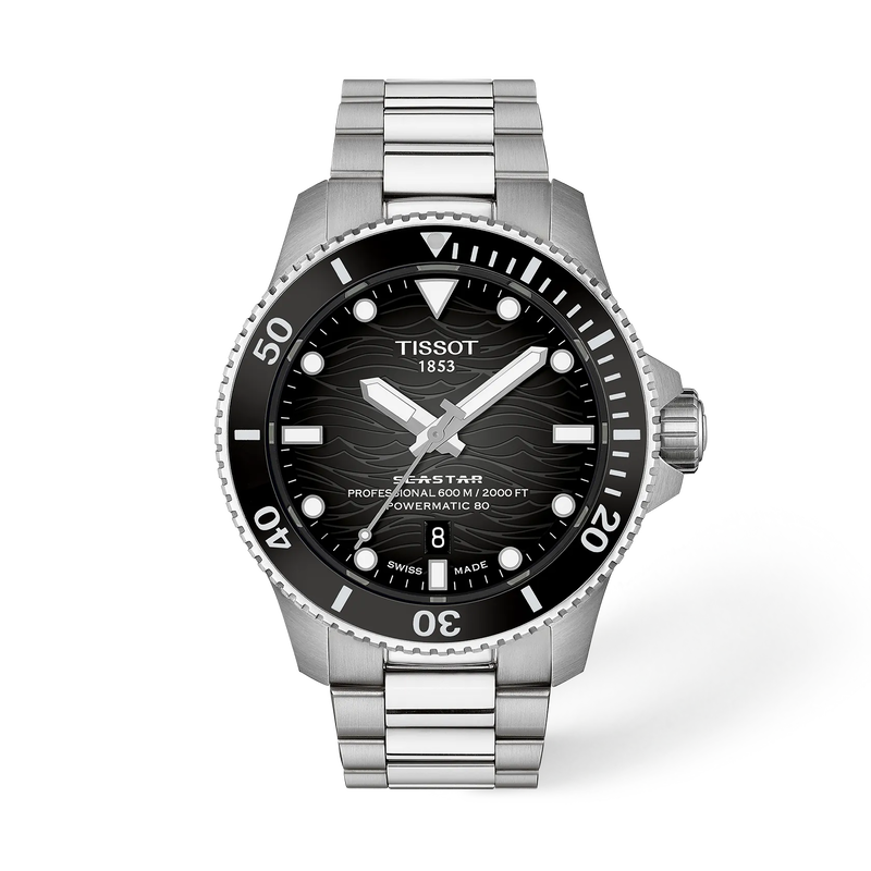 Tissot Seastar 2000 Professional 44mm T120.907.11.051.00 Men's Automatic Watch - front view