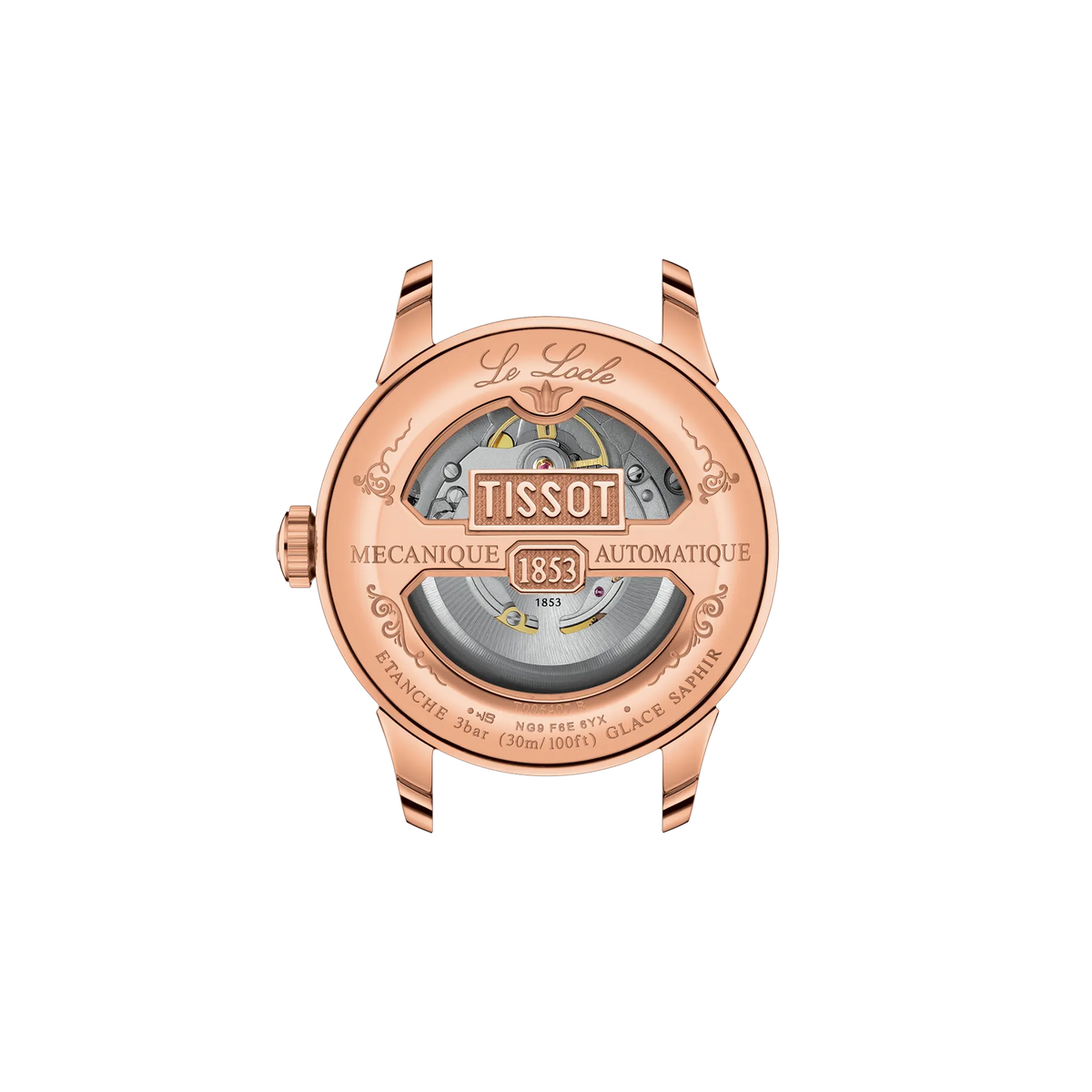 Tissot Le Locle 39.3mm T006.407.36.033.00 Men's Automatic Watch - caseback / rear (image 3)