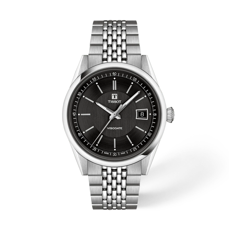 Tissot Visodate 39mm T157.407.11.051.00 Unisex Automatic Watch - front view