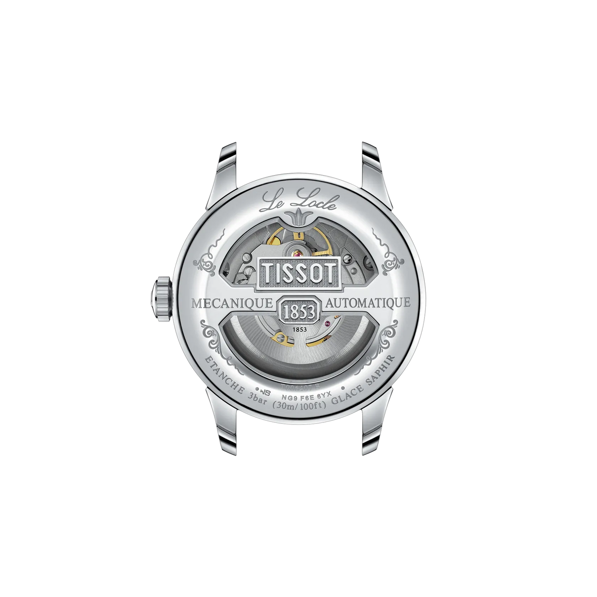 Tissot Le Locle 39.3mm T006.407.11.053.00 Men's Automatic Watch - caseback / rear (image 3)