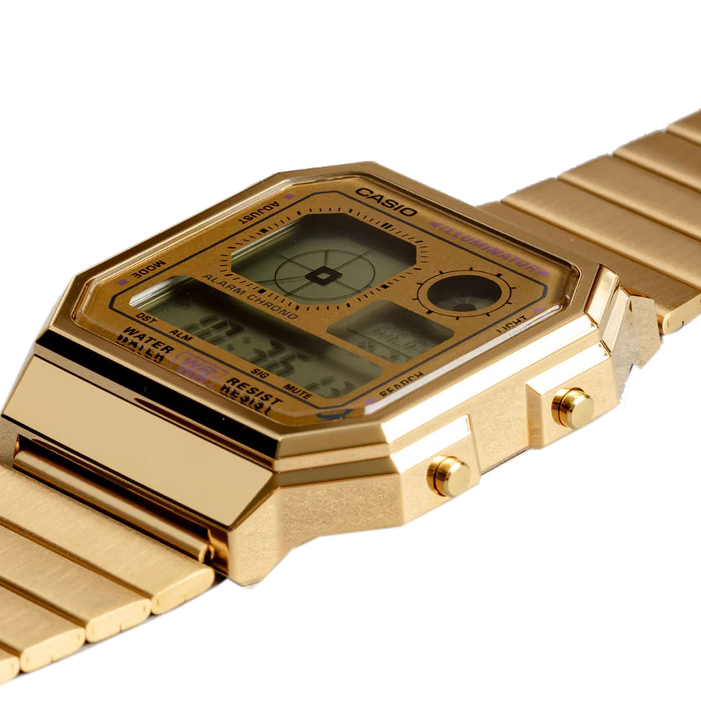 Casio Vintage A130WEG-9ADF Unisex Gold/Grey Digital Watch