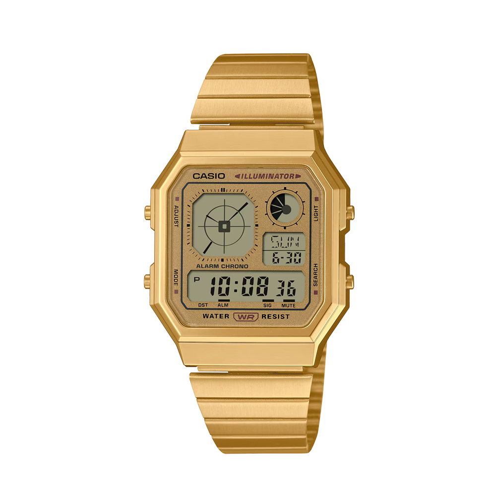 Casio Vintage A130WEG-9ADF Unisex Gold/Grey Digital Watch