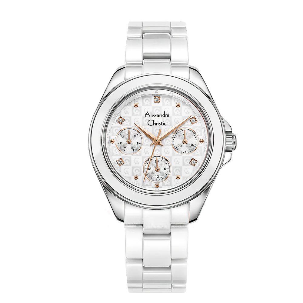 Alexandre Christie AC2A70BFBSSSLRG Passion Women's Silver &amp; Rose Gold Stainless Steel Watch