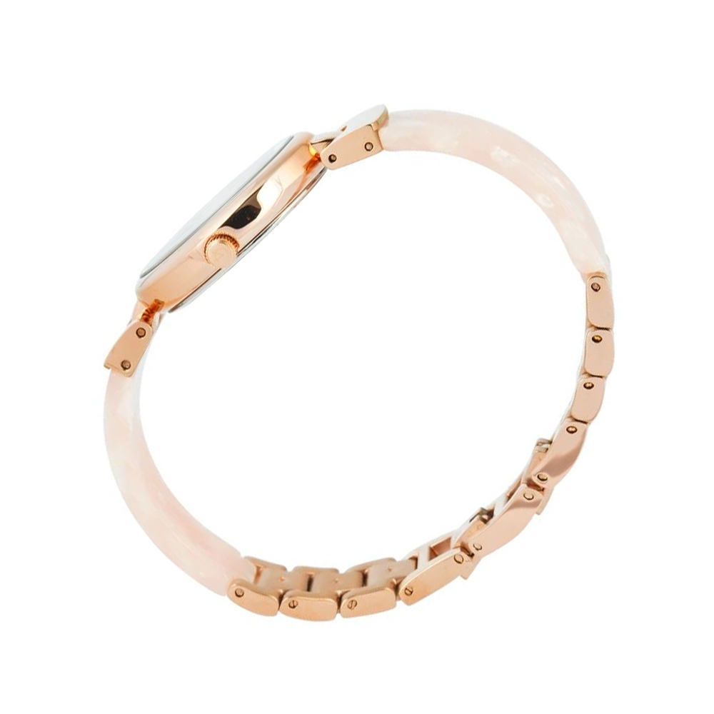 Alexandre Christie AC2C08LHBRGLNPN Passion Women's Pink Dial Rose Gold Stainless Steel &amp; Acetate Watch