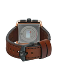 Alexandre Christie AC3030GCLBRBA Men's Black Dial Brown Leather Strap Chronograph Watch