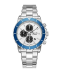 Alexandre Christie AC6141XXVMSSSLBU Men's Blue Dial Silver Stainless Steel Chronograph Watch