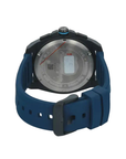 Alexandre Christie AC6693MCREPBABU Men's Blue Dial Rose Gold Case Black Rubber Strap Chronograph Watch