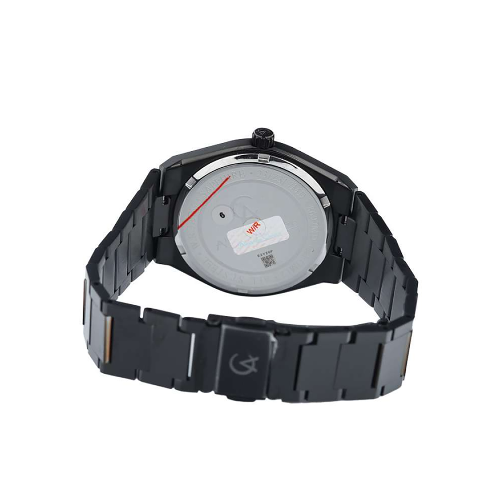 Alexandre Christie AC8697MDBIPBA Classic Steel Men's Black Dial IP Black Stainless Steel Watch