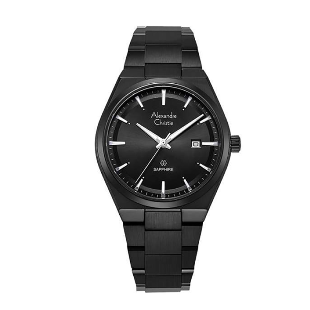 Alexandre Christie AC8697MDBIPBA Classic Steel Men's Black Dial IP Black Stainless Steel Watch