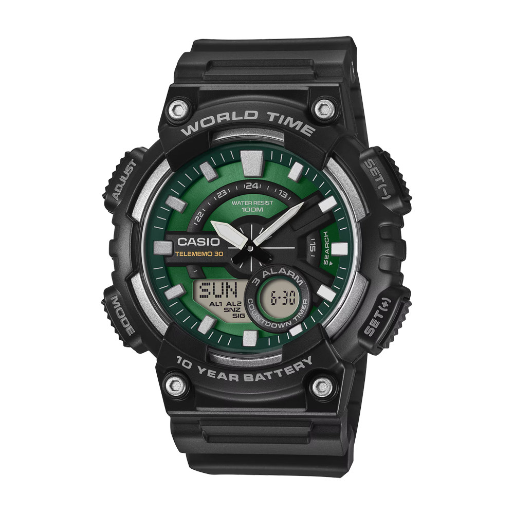 Casio AEQ-110W-3A2VDF Analog-Digital Watch