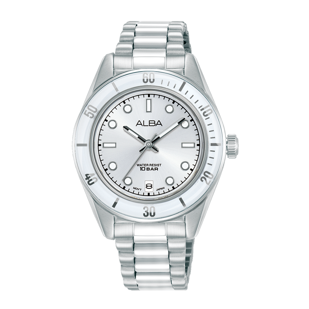 Alba AG8Q65X1 Women's Quartz Stainless Steel Watch