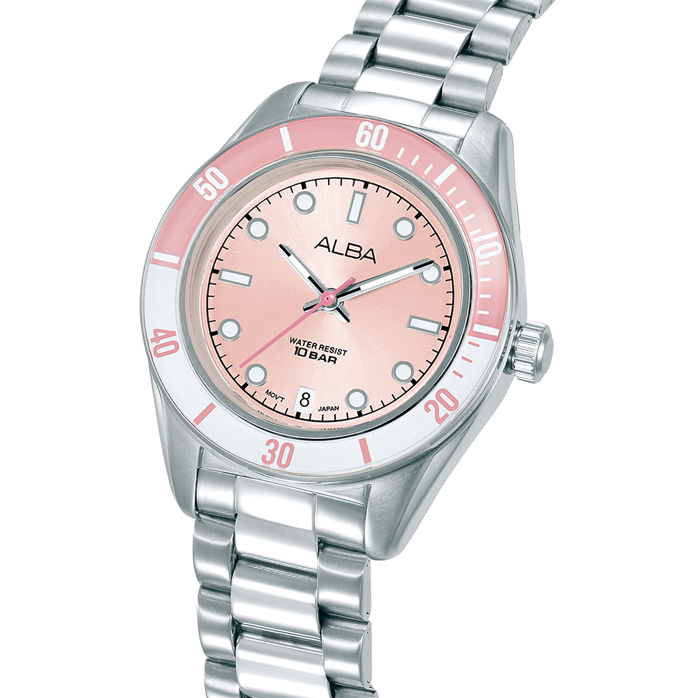 Alba AG8Q71X1 Women's Quartz Stainless Steel Watch