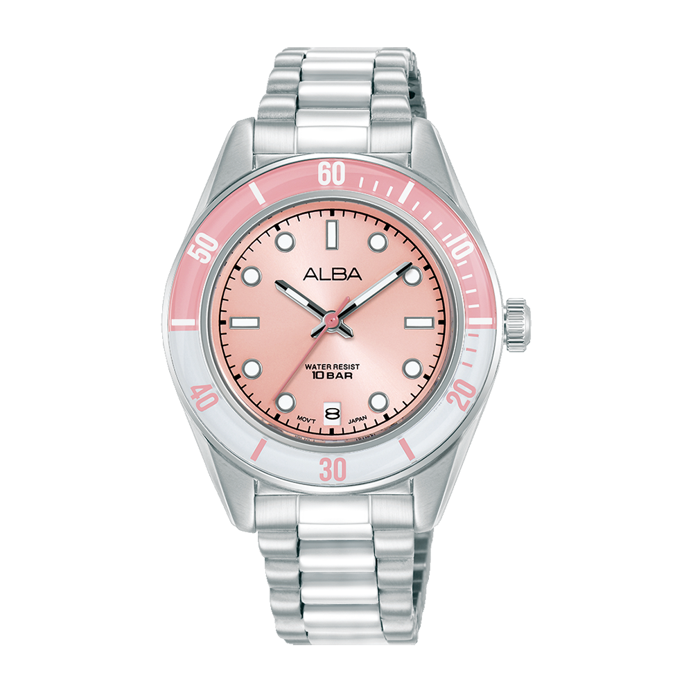 Alba AG8Q71X1 Women's Quartz Stainless Steel Watch