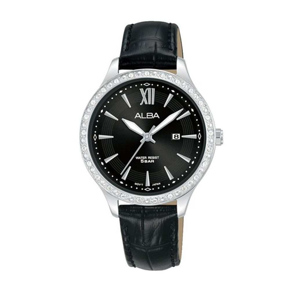 Alba AH7BY3X Women's Quartz Leather Strap Watch