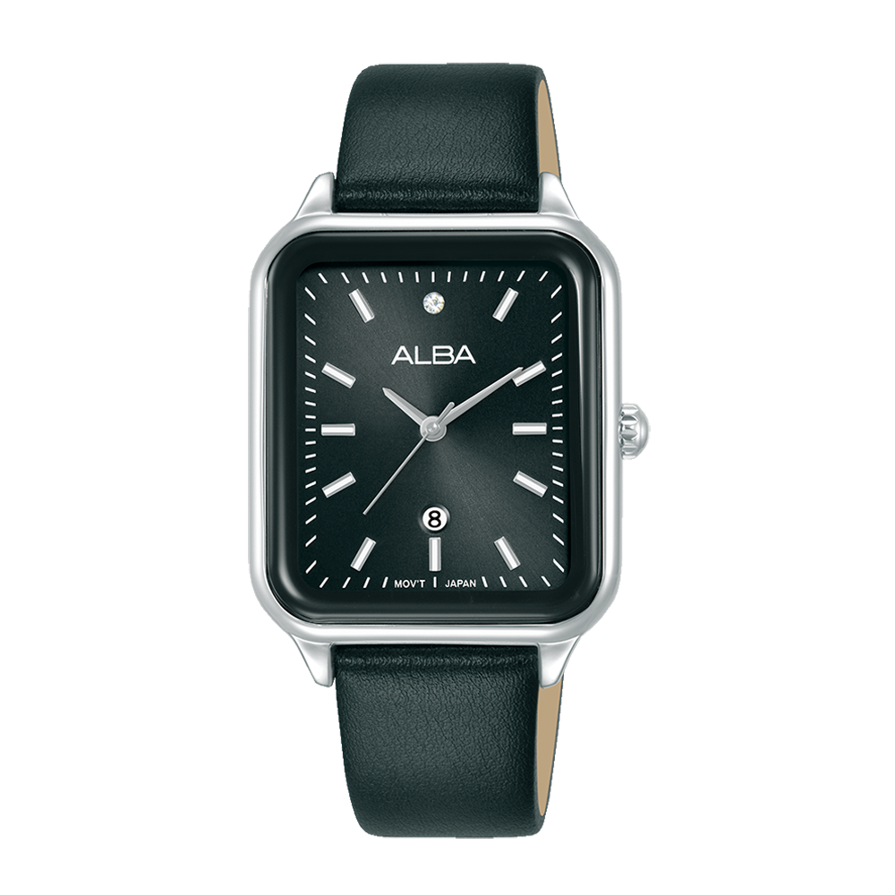 Alba AH7DW7X Women's Quartz Leather Strap Watch