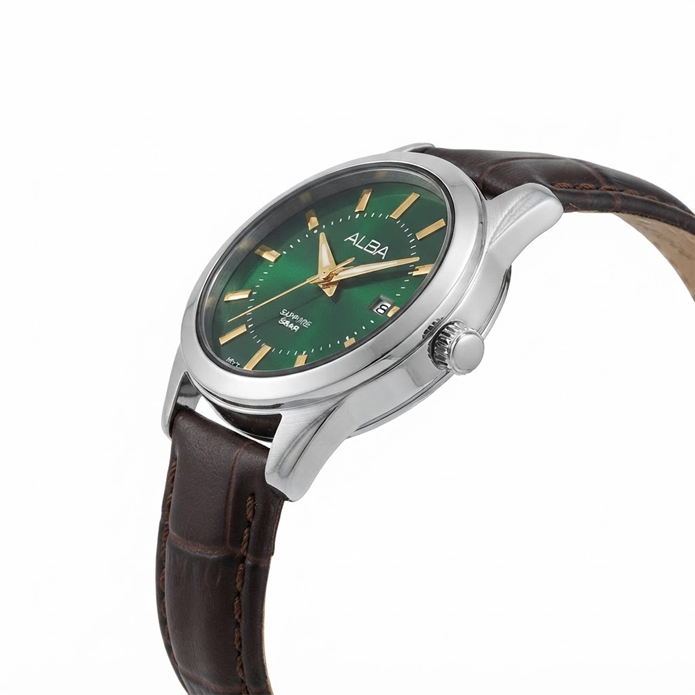 Alba AH7EF5X Women's Quartz Leather Strap Watch