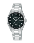 Alba AH7ES3X1 Women's Black Dial Sapphire Glass Stainless Steel Watch VJ22 (30.5mm)