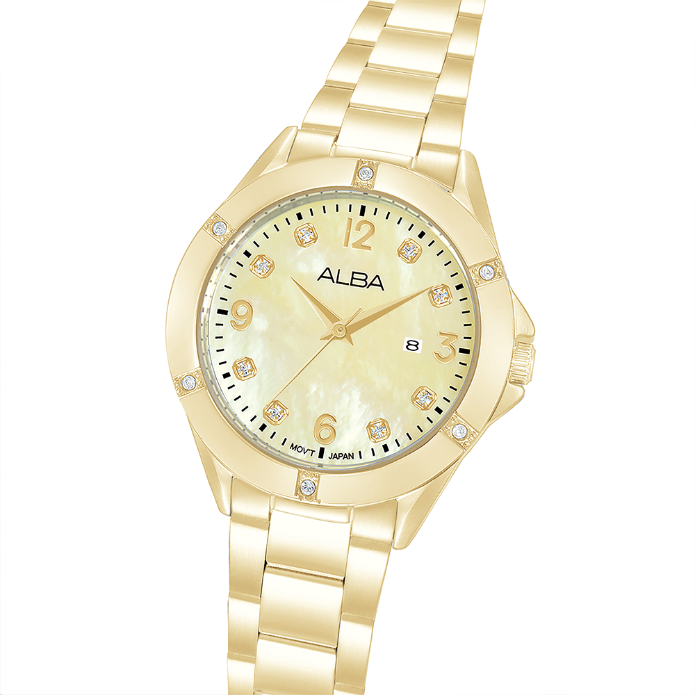 Alba AH7EW6X1 Women's Quartz Stainless Steel Watch