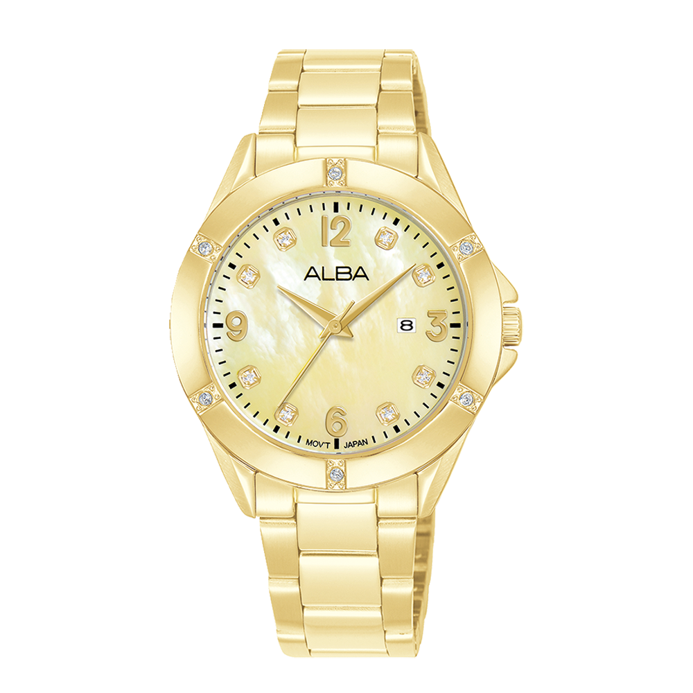 Alba AH7EW6X1 Women's Quartz Stainless Steel Watch