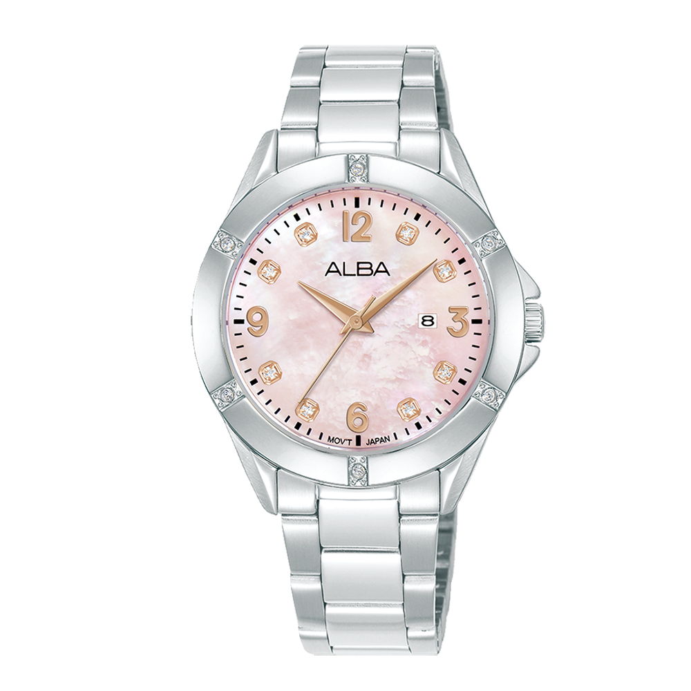 Alba AH7EW9X1 Women's Quartz Stainless Steel Watch