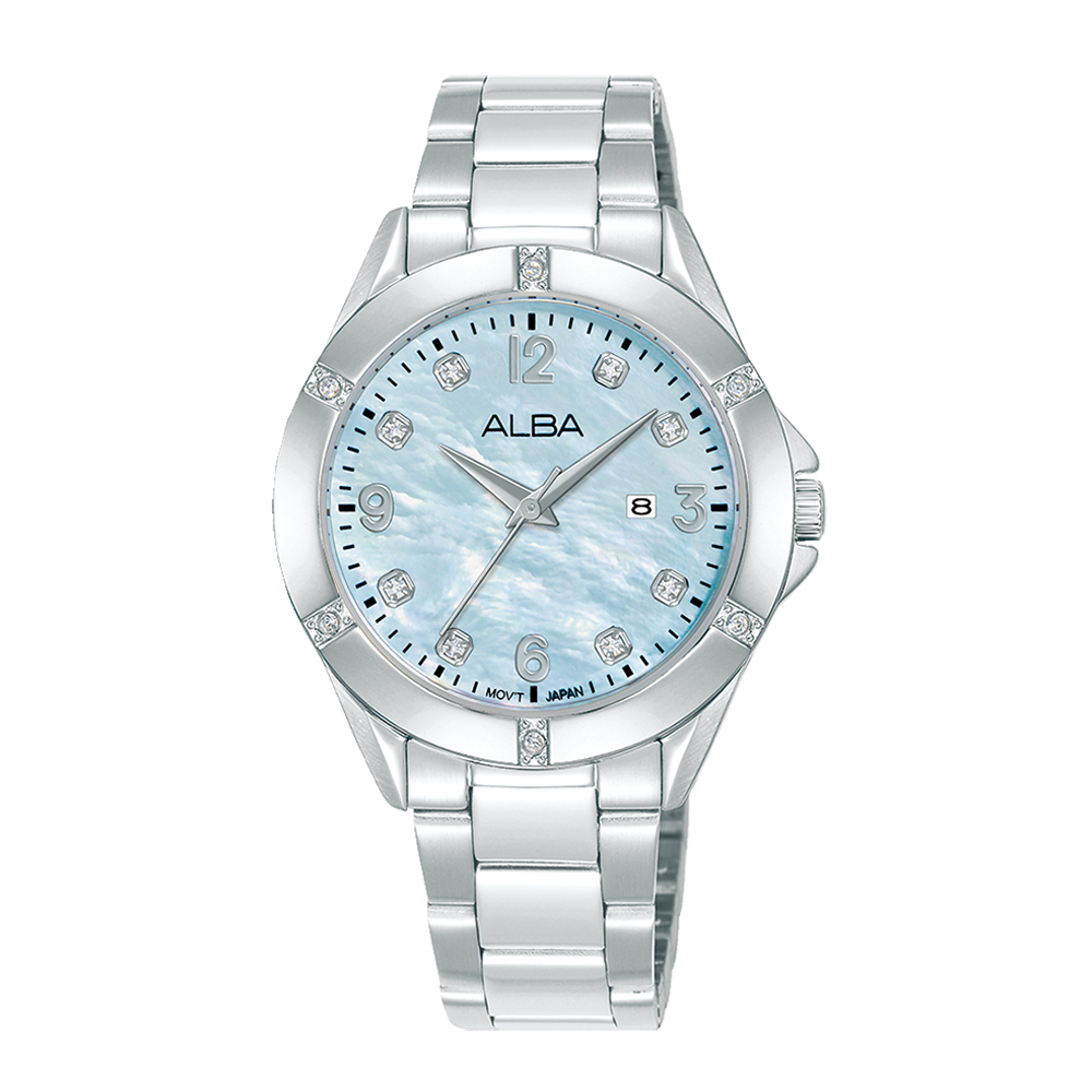 Alba AH7EX3X1 Women's Quartz Stainless Steel Watch
